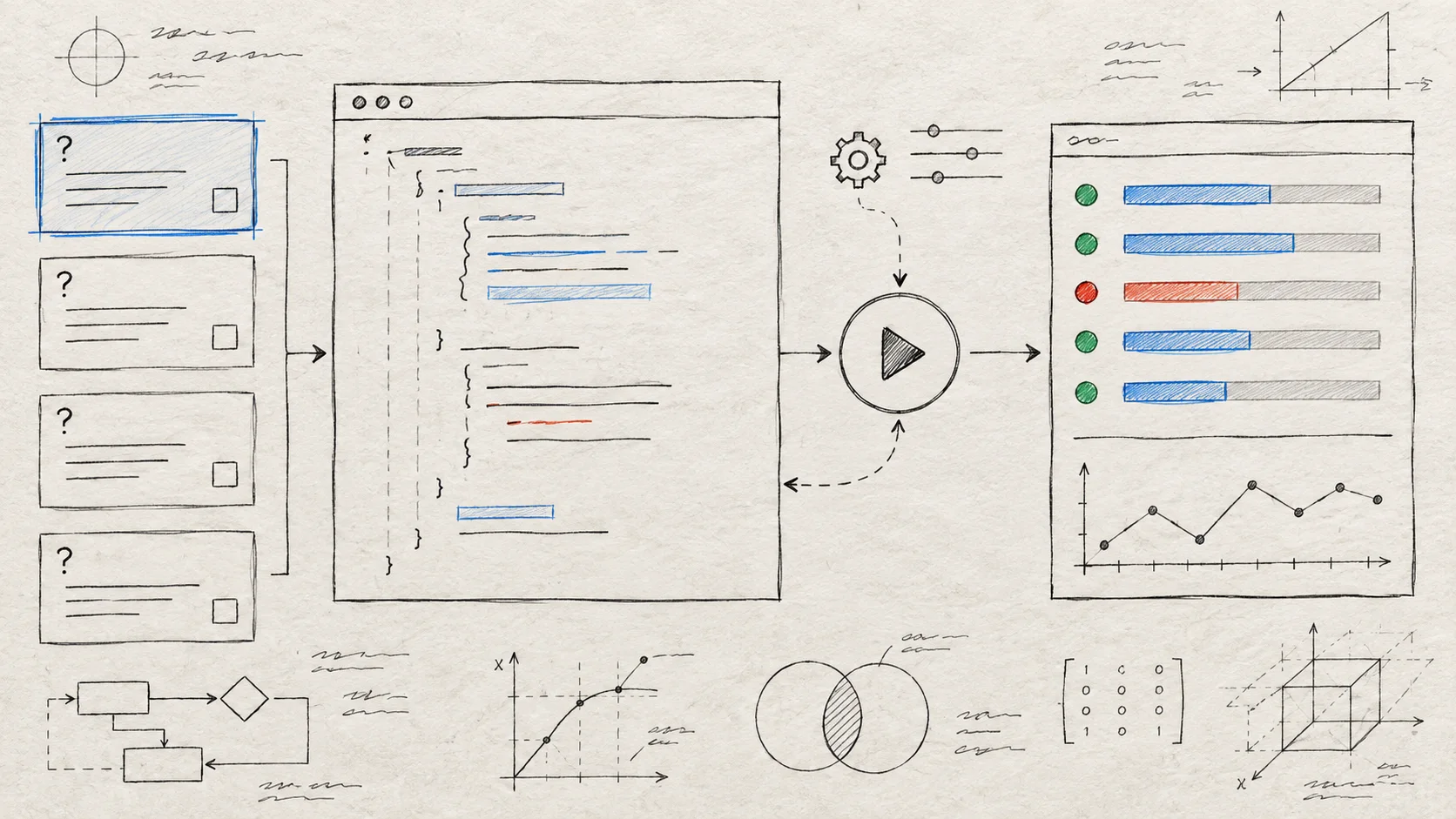 Jev AI Playground workflow from state and questions to structured results