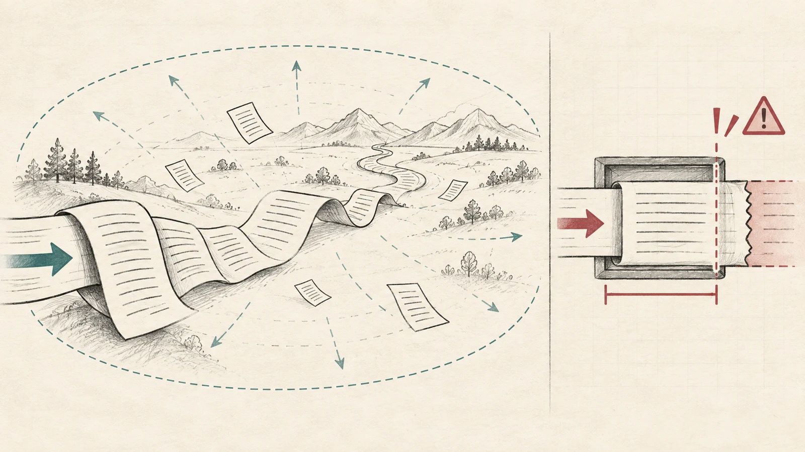 Long decision context and a bounded input window