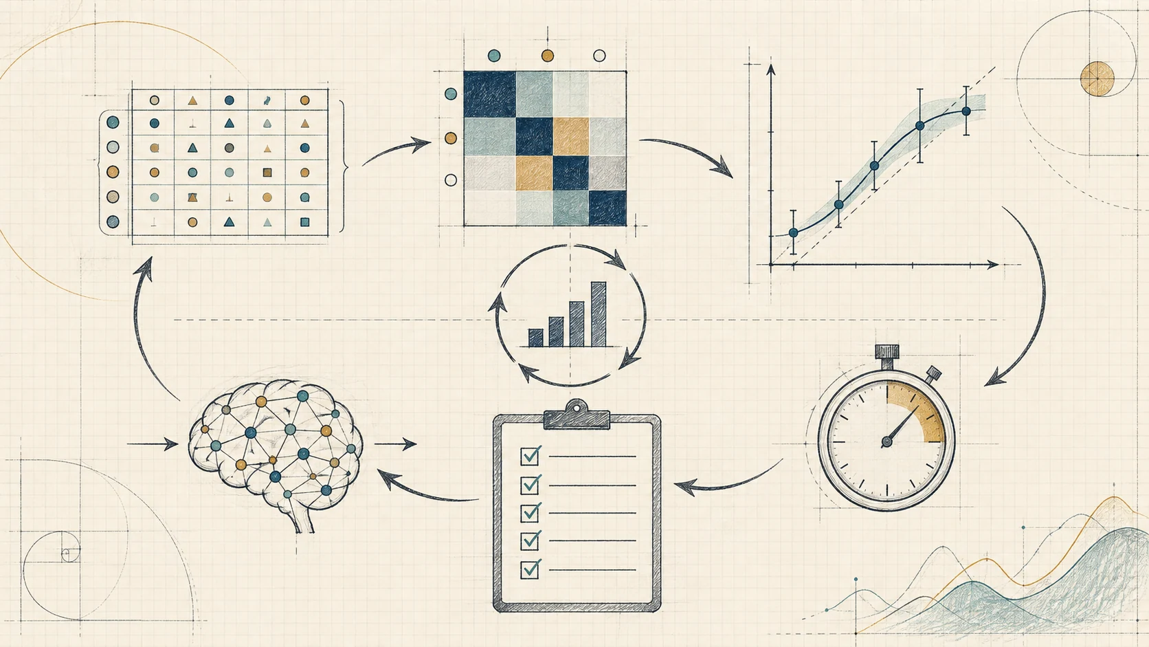 Mathematische Skizze zu Datensatzevaluation, Kalibrierung und betrieblicher Rückkopplung